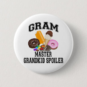Grandkid Spoiler Gram 2 Inch Round Button