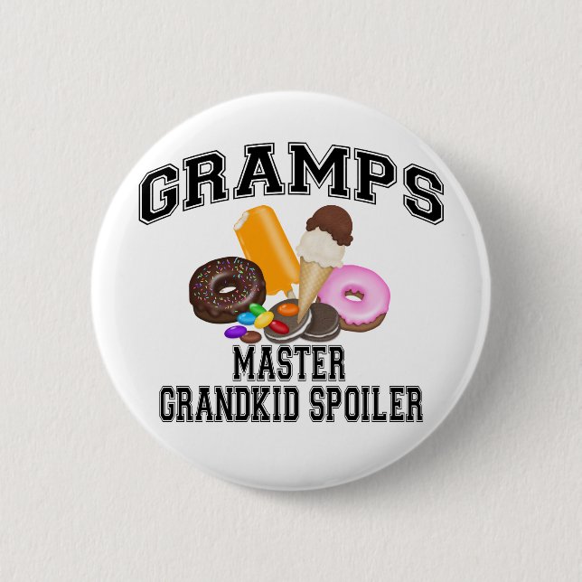 Grandkid Spoiler Gramps 2 Inch Round Button (Front)