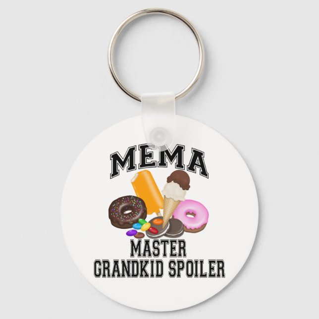 Grandkid Spoiler Mema Keychain (Front)