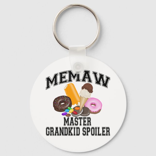 Grandkid Spoiler Memaw Keychain (Front)