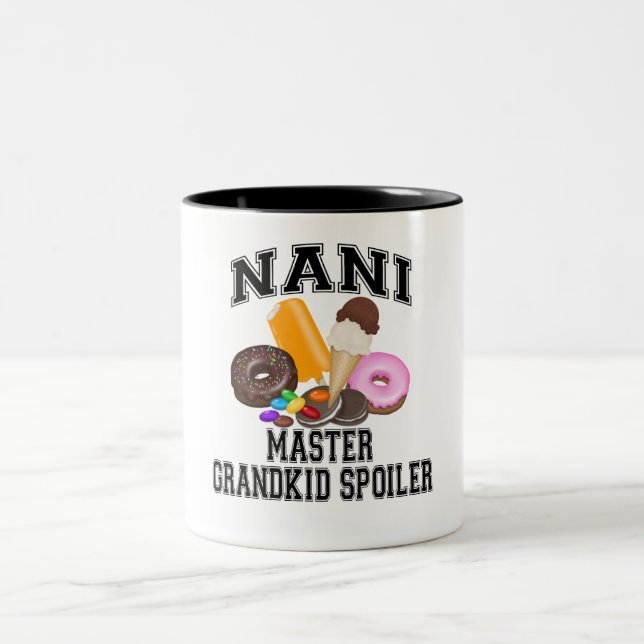 Grandkid Spoiler Nani Two-Tone Coffee Mug (Center)