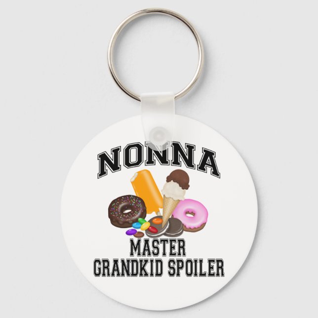 Grandkid Spoiler Nonna Keychain (Front)