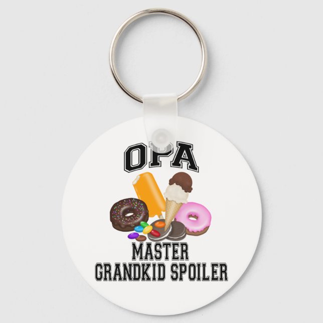 Grandkid Spoiler Opa Keychain (Front)