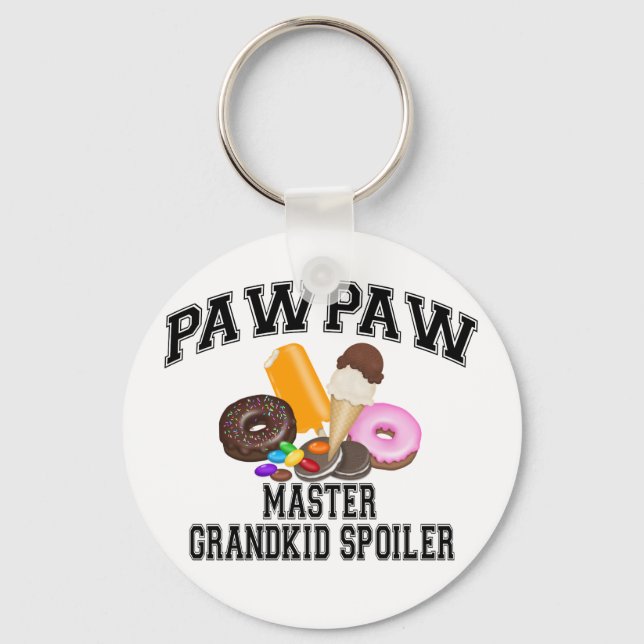 Grandkid Spoiler PawPaw Keychain (Front)