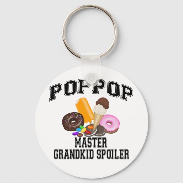 Grandkid Spoiler PopPop Keychain (Front)