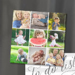 Grandkids 9 Square Photo Instagram Collage Magnet<br><div class="desc">Affordable custom printed magnets personalized with your photos and text. This template has space for 9 square Instagram photos. Use the design tools to add your own text, add more photos, change the background colour and edit text fonts and colours to create a unique one of a kind Mother's Day...</div>