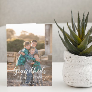 Grandkids Make Life Grand Holiday Card