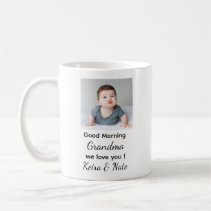Grandkids Photo and Message Mug Gift for Grandma