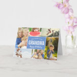 Grandkids Photo Collage Birthday Card<br><div class="desc">Affordable custom printed birthday card personalized with your photos and text. This cute and simple design features a photo collage layout for 6 photos. Text reads "We Love You Grandma - Happy Birthday" or you can customize it with your own special message. Add your personalized greeting on the inside. Use...</div>