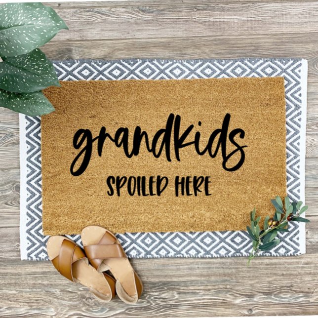 Grandkids Spoiled Here Grandparents Welcome Doormat (Creator Uploaded)