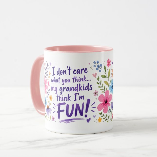 Grandkids Think I’m FUN!  Mug (Front Left)