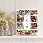 Grandma 10 Photo Collage Faux Canvas Print<br><div class="desc">A modern photo collage faux canvas print to celebrate the best grandma ever. Personalize with 10 photos of her grandchildren,  children and other family members. "LOVE" is written in the middle in elegant text.</div>