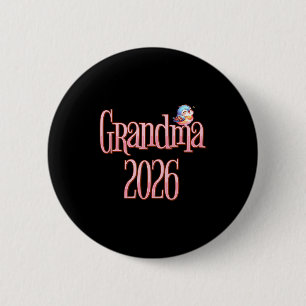 Grandma 2026 Cute Bird New Grandma Pregnancy Revea 2 Inch Round Button