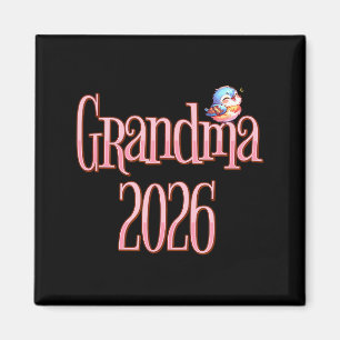 Grandma 2026 Cute Bird New Grandma Pregnancy Revea Magnet
