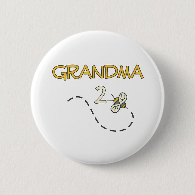 Grandma 2 Bee 2 Inch Round Button (Front)