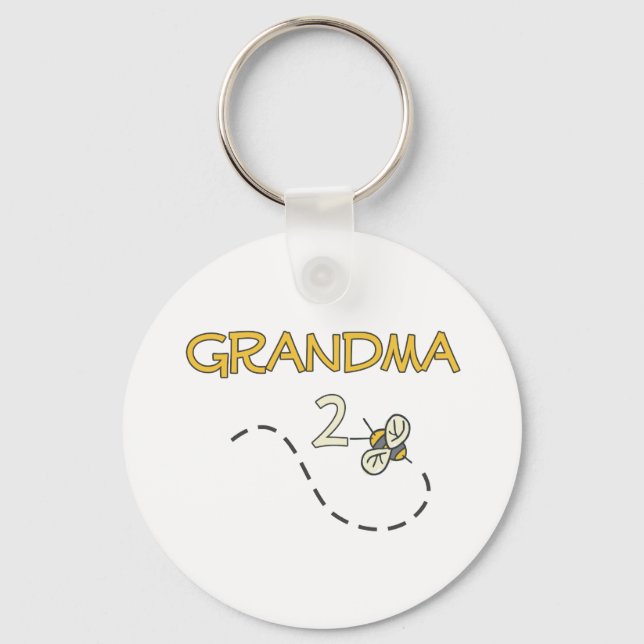 Grandma 2 Bee Keychain (Front)