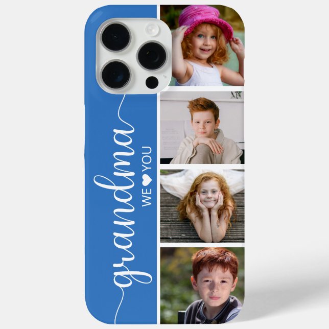 Grandma 4 Photo Case-Mate iPhone Case (Back)