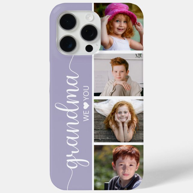 Grandma 4 Photo Case-Mate iPhone Case (Back)