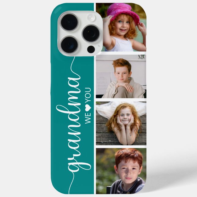 Grandma 4 Photo Case-Mate iPhone Case (Back)