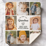 Grandma 8-Photo Collage Text Gift Personalized Sherpa Blanket<br><div class="desc">The Grandma 8-Photo Personalized Custom Text Gift Fleece Blanket is a heartwarming and unique way to show Grandma your love. Featuring a collage of eight cherished family photos, this blanket is personalized with custom text to create a one-of-a-kind keepsake. Made from soft, cozy fleece, it provides both warmth and a...</div>
