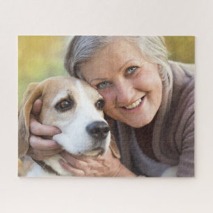 Grandma And Dog Jigsaw Puzzle