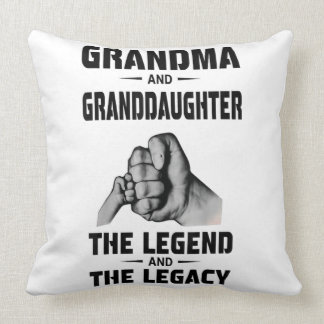 Grandma And Granddaughter  Legend And  Legacy Throw Pillow