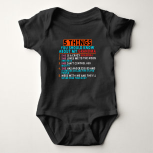 Grandma And Grandkids Baby Bodysuit