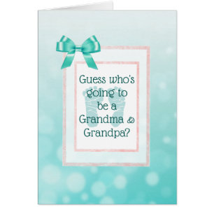 Grandma and Grandpa Announcement card