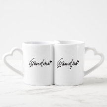 Grandma and Grandpa Coffee Mug Set