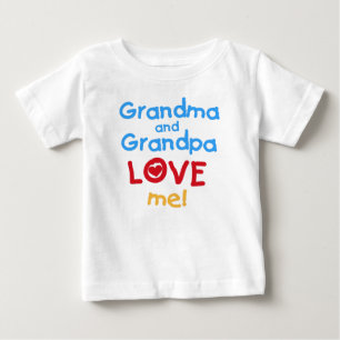 Grandma and Grandpa Love Me Baby T-Shirt