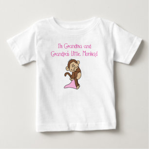 Grandma and Grandpas Little Monkey Baby T-Shirt