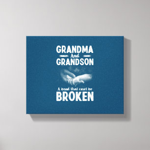 Grandma And Grandson A Bond That Can’t Be Broken Canvas Print