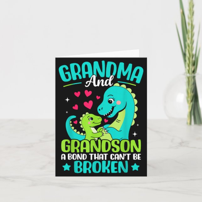 Grandma And Grandson A Bond That Can't Be Broken D Card (Front)