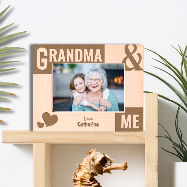 Grandma and Me photo Gift Etched Frames (Creator Uploaded)
