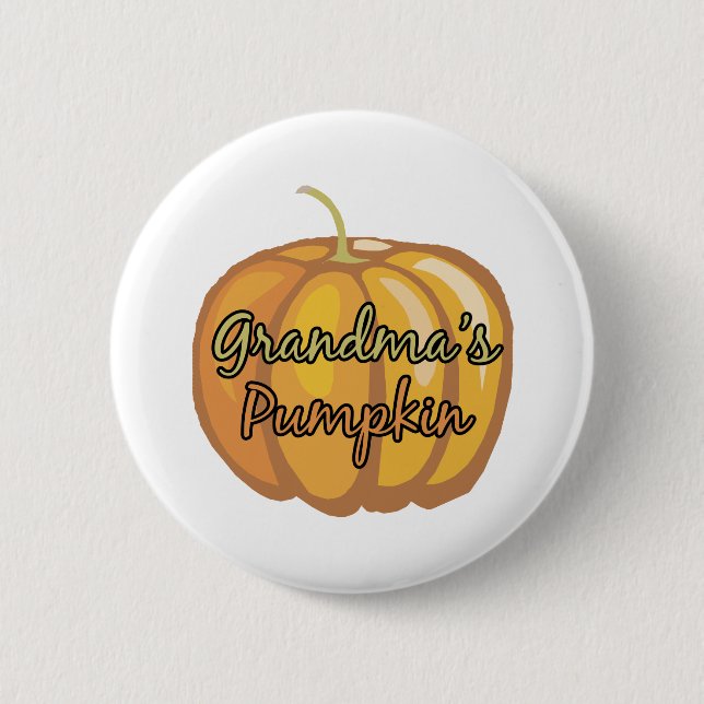 Grandma's Pumpkin 2 Inch Round Button (Front)