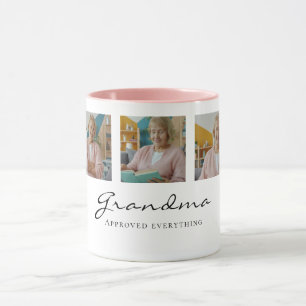 Grandma Approved Cozy Cute Minimalist Witty Coffee Mug