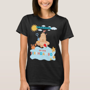 Grandma Beach Birthday Summer Bday Ocean Family Ma T-Shirt
