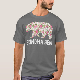 Grandma Bear Floral Mothers Day T-Shirt