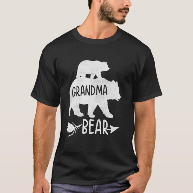 Grandma Bear Matching Family Bear Mothers Day Wome T-Shirt (Front)