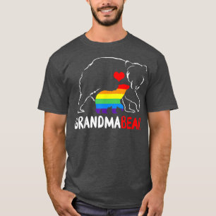 Grandma Bear Proud Mom Mama Rainbow LGBT Pride Mot T-Shirt