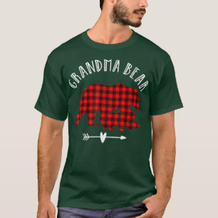 Grandma Bear Red Plaid Shirt Red Plaid Bear Mother