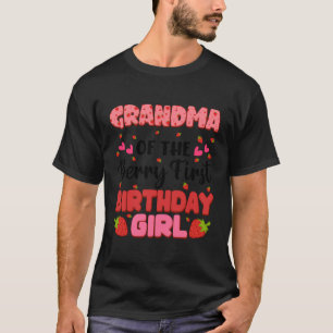 Grandma Berry First Birthday Girl Strawberry Party T-Shirt