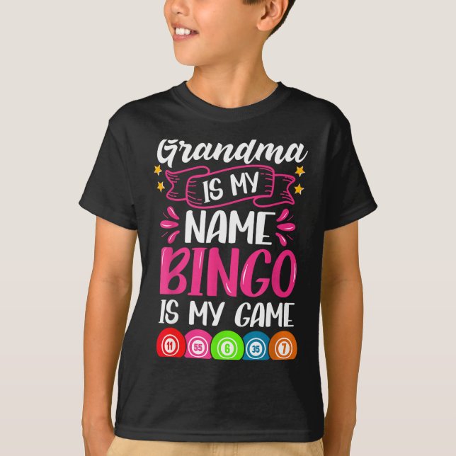 Grandma Bingo Player Funny Bingo Quote Design  T-Shirt (Front)