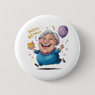 Grandma Birthday Celebration 2 Inch Round Button