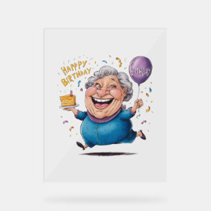 Grandma Birthday Celebration Acrylic Sign