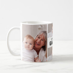 Grandma Black White 4 Photo Collage Coffee Mug