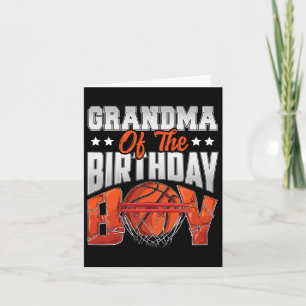 Grandma Bysketbyll Birthday Boy Family Byller B-da Card