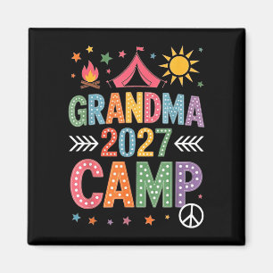 Grandma camp 2027 family vacation summer camping magnet