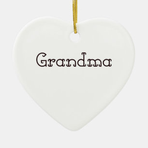 Grandma Ceramic Ornament