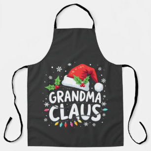 Grandma Claus Christmas Family Union Outfit  Apron